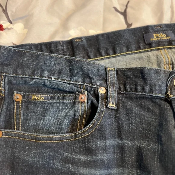 Jeans Only! Gently Used - POLO RALPH LAUREN Men Varick Slim Straight Jeans 38x34 - Picture 5 of 12